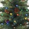 Casafield Set of 2 - 24" Outdoor Pathway Christmas Trees, Realistic Walkway Pre-Lit Holiday Decor with Pinecones and LED Lights